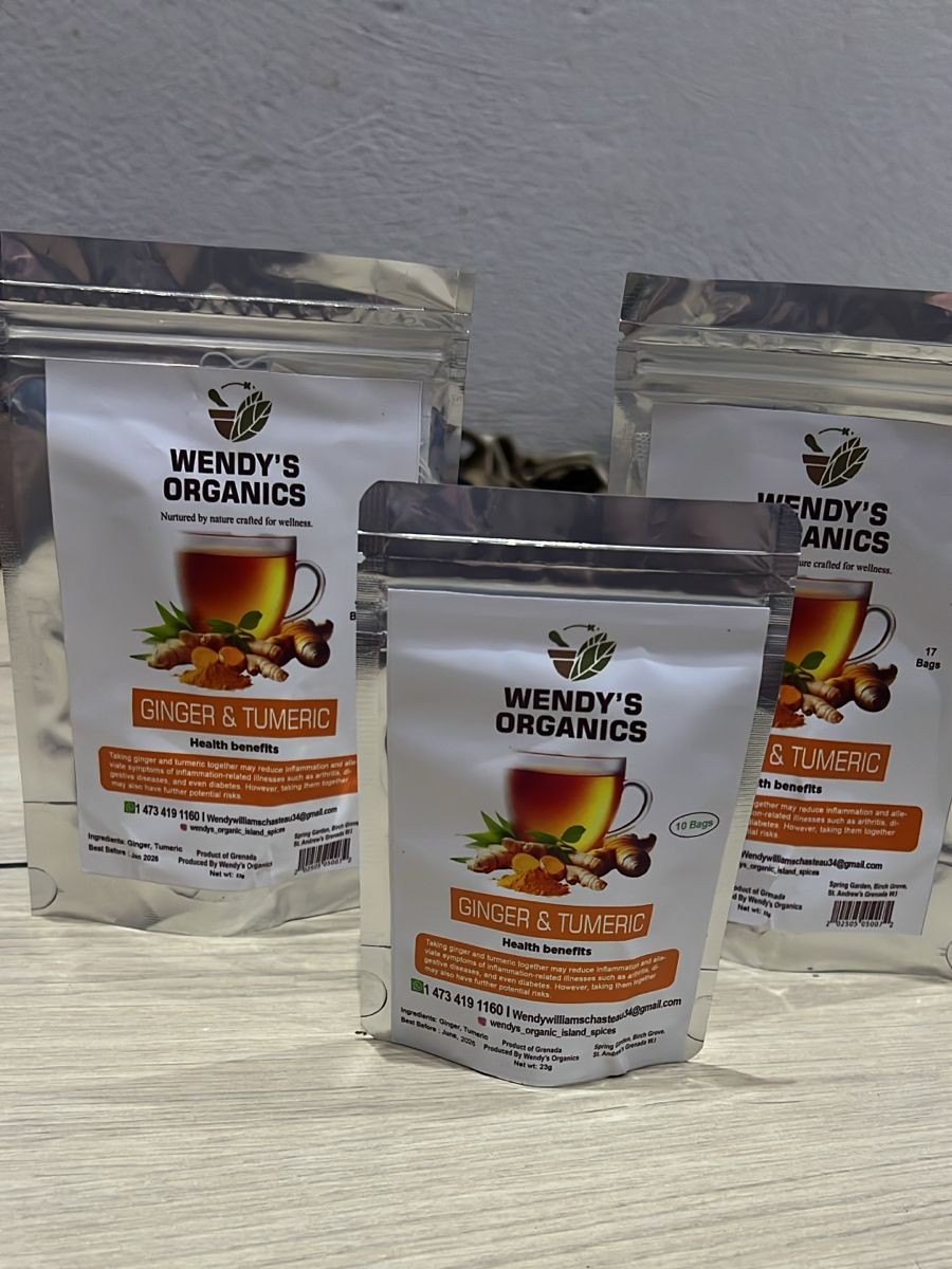 Ginger & Turmeric tea by Wendy’s Organics
